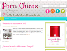 Tablet Screenshot of parachicas.net